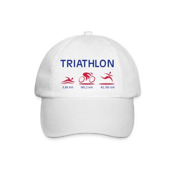 Triathlon - Baseballkappe - Weiß/Weiß - Vorne