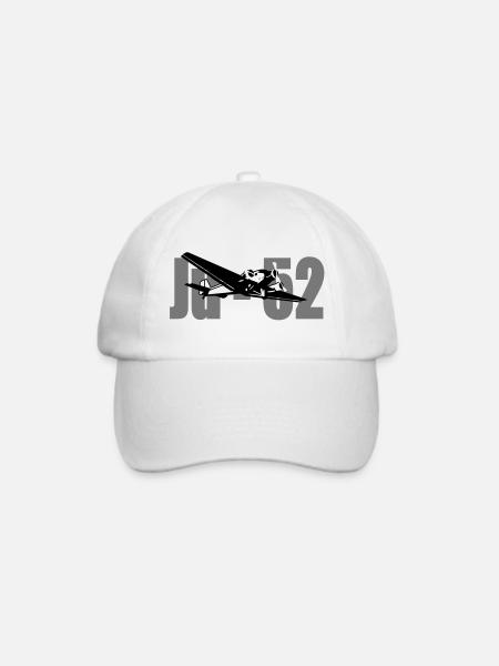 Ju-52 - Baseballkappe - Weiß/Weiß