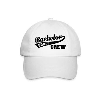 Bachelor Party Crew - Baseballkappe - Weiß/Weiß - Vorne