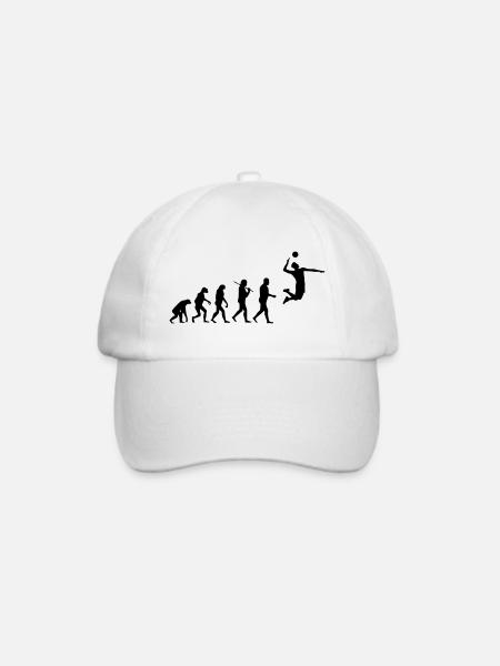 Volleyballer - Baseballkappe - Weiß/Weiß