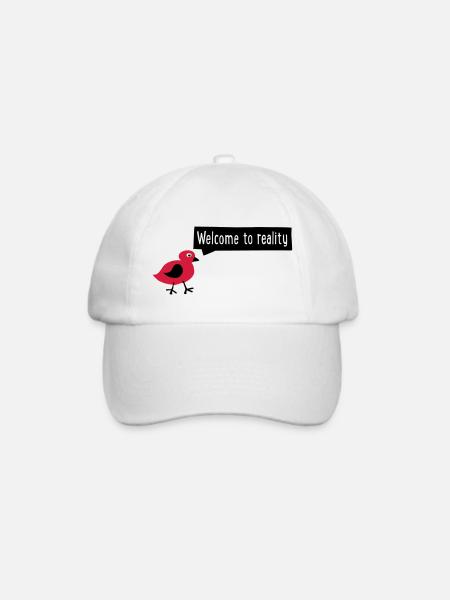 lustig - Baseballkappe - Weiß/Weiß