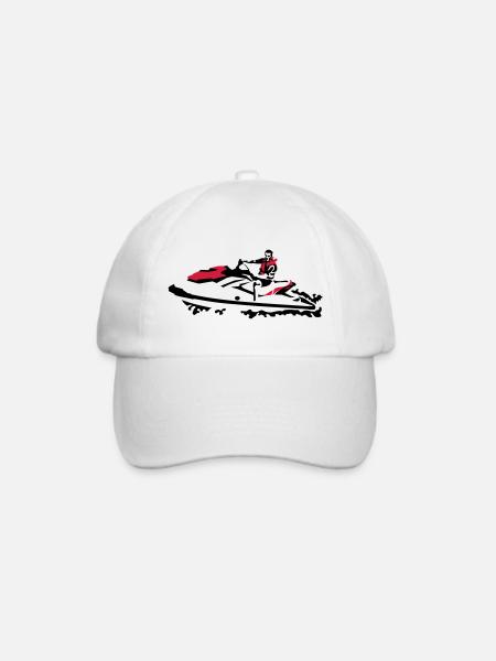 Jetski - Baseballkappe - Weiß/Weiß