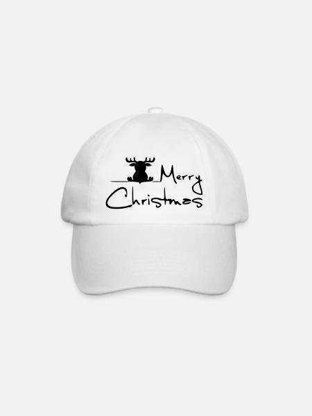 Weihnachten - Baseballkappe - Weiß/Weiß