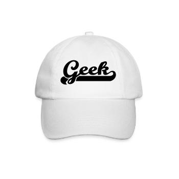 geek - Baseballkappe - Weiß/Weiß - Vorne