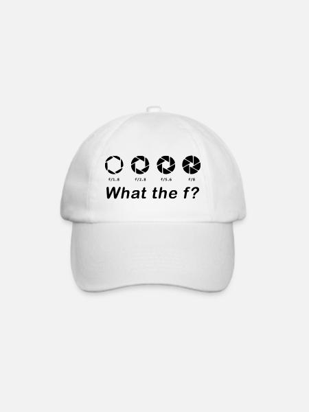 What the f - Baseballkappe - Weiß/Weiß
