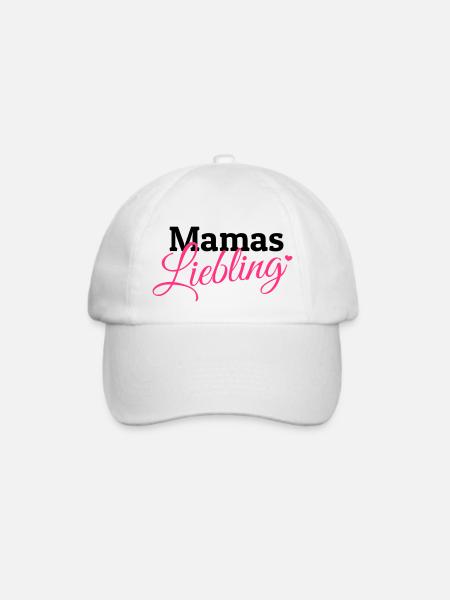 Mamas Liebling - Baseballkappe - Weiß/Weiß