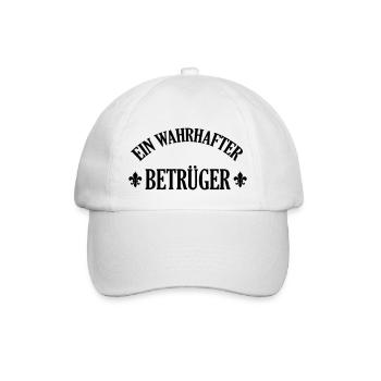 Betrüger Betrügen Betrügerin Mogler Moglerin Spiel - Baseballkappe - Weiß/Weiß - Vorne