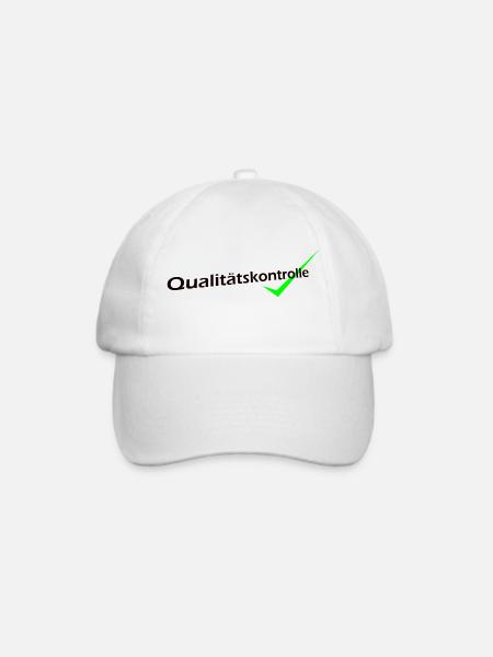 Qualitätskontrolle - Baseballkappe - Weiß/Weiß