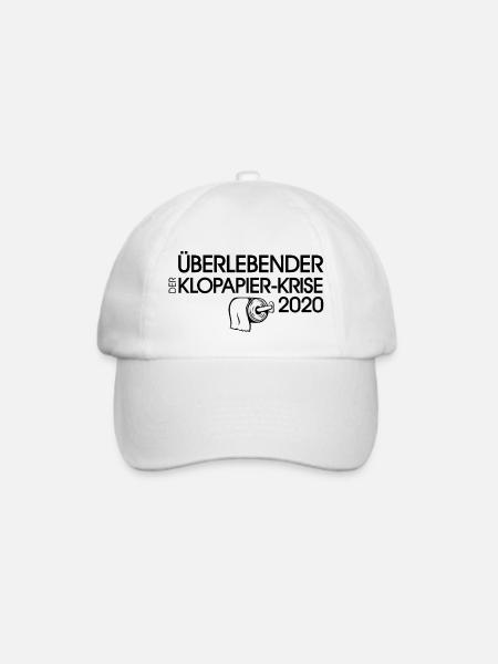 Überlebender der Klopapier-Krise 2020 - Baseballkappe - Weiß/Weiß