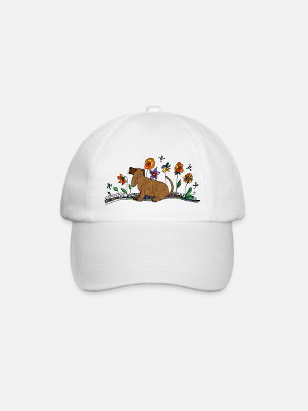 Hund - Baseballkappe - Weiß/Weiß