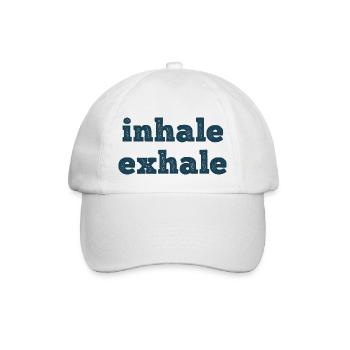 Atmung inhale exhale - Baseballkappe - Weiß/Weiß - Vorne
