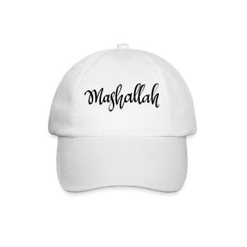 Mashallah - Baseballkappe - Weiß/Weiß - Vorne