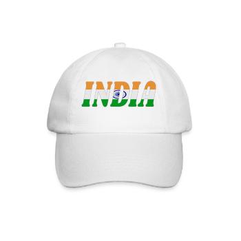 India - Baseballkappe - Weiß/Weiß - Vorne