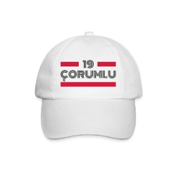 Corum 19 Türkei Turkiye TR Geschenk Urlaub Türk - Baseballkappe - Weiß/Weiß - Vorne
