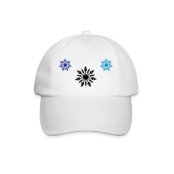 sterne frost - Baseballkappe - Weiß/Weiß - Vorne