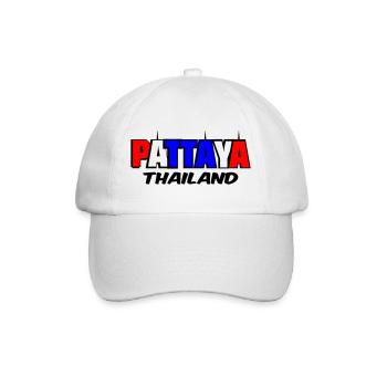 Pattaya Thailand - Baseballkappe - Weiß/Weiß - Vorne