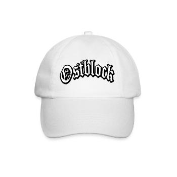 osten ostblock ossi ddr mauer retro vintage shirt - Baseballkappe - Weiß/Weiß - Vorne