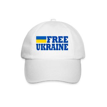 Free ukraine - Baseballkappe - Weiß/Weiß - Vorne