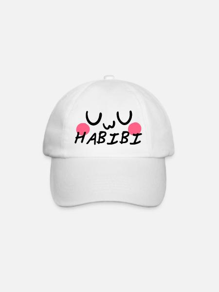 UwU Habibi - Baseballkappe - Weiß/Weiß