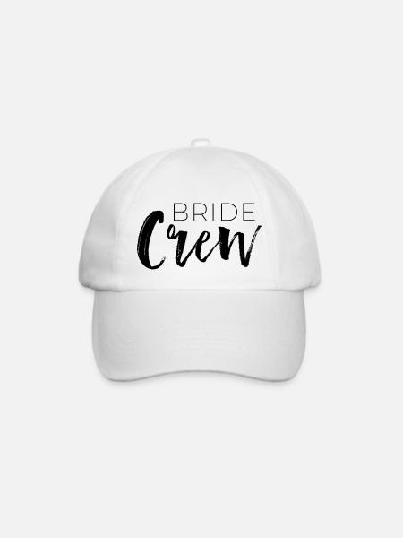 Bride Crew - Baseballkappe - Weiß/Weiß