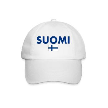 Suomi - Baseballkappe - Weiß/Weiß - Vorne