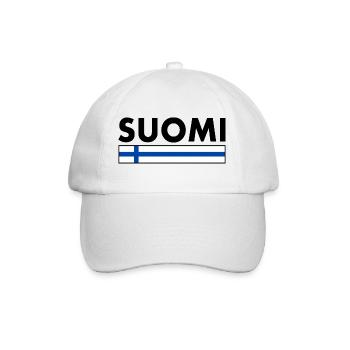 Suomi - Baseballkappe - Weiß/Weiß - Vorne