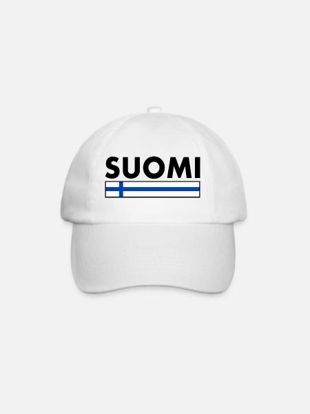 Suomi - Baseballkappe - Weiß/Weiß