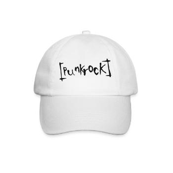 Punkrock - Baseballkappe - Weiß/Weiß - Vorne
