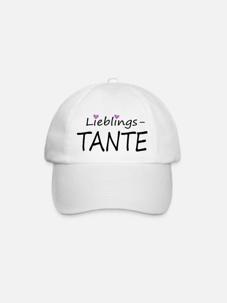 Lieblingstante - Baseballkappe - Weiß/Weiß