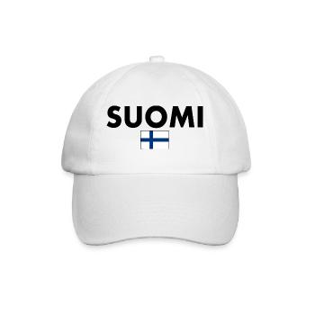 Suomi - Baseballkappe - Weiß/Weiß - Vorne