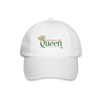 God save the Queen Majestät Queen Elisabeth II - Baseballkappe - Weiß/Weiß - Vorne