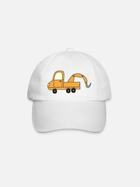 Abschleppwagen - Baseballkappe - Weiß/Weiß