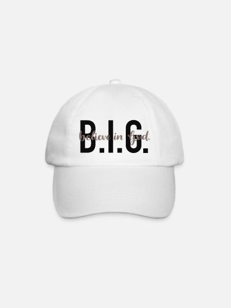B.I.G. - Believe in God. - Baseballkappe - Weiß/Weiß