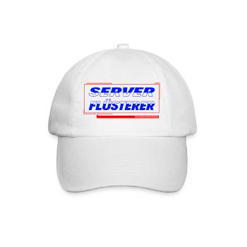 Server Flüsterer - Baseballkappe - Weiß/Weiß - Vorne