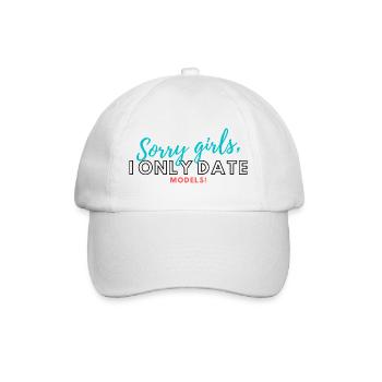 Sorry Girls, Models – Farbexplosion - Baseballkappe - Weiß/Weiß - Vorne
