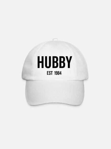 Ehemann Est 1984 - Baseballkappe - Weiß/Weiß