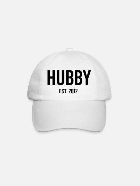 Ehemann Est 2012 - Baseballkappe - Weiß/Weiß