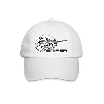 Sniper - Baseballkappe - Weiß/Weiß - Vorne