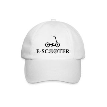 E-Scooter E-Roller Scooter - Baseballkappe - Weiß/Weiß - Vorne