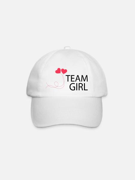 Schwangerschaft Babyparty Babyshower Boy Girl - Baseballkappe - Weiß/Weiß