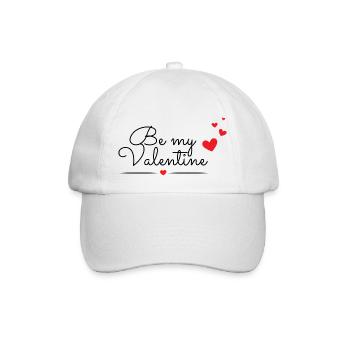 Be My Valentine - Baseballkappe - Weiß/Weiß - Vorne