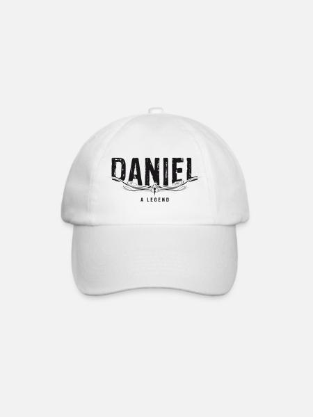 DANIEL A LEGEND verziert - Baseballkappe - Weiß/Weiß