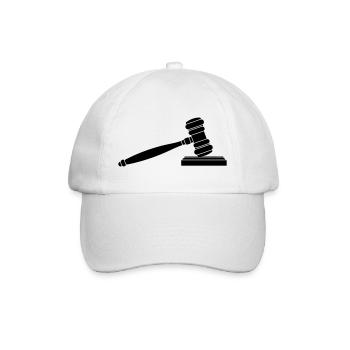 Geschirrhammer Logo - Baseballkappe - Weiß/Weiß - Vorne