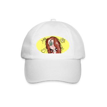 Hi Mädchen - Baseballkappe - Weiß/Weiß - Vorne