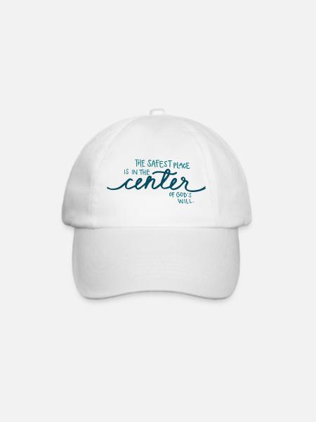 Der sicherste Ort - Baseballkappe - Weiß/Weiß