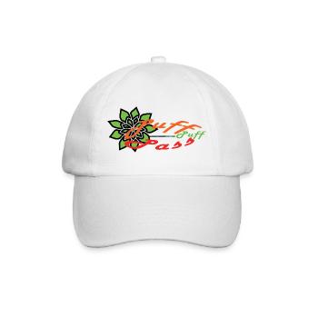 Puff-Puff-Pass !!! - Baseballkappe - Weiß/Weiß - Vorne