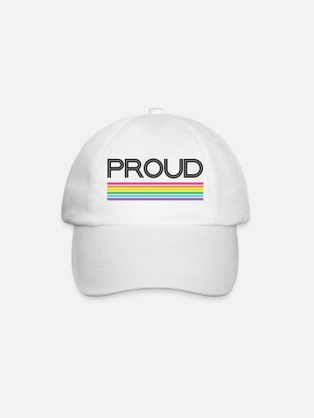 Pride Month LGBT - Stolz! - Baseballkappe - Weiß/Weiß