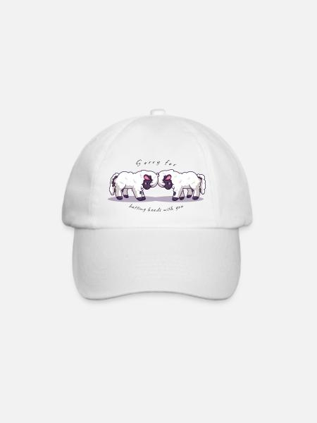 Tut mir leid, dass ich mit Ihnen aneinander geraten bin - Baseballkappe - Weiß/Weiß