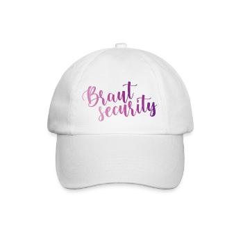 Braut Security - Baseballkappe - Weiß/Weiß - Vorne