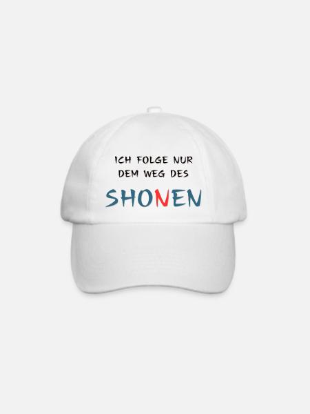 Weg des Shonen, Anime, Spruch - Baseballkappe - Weiß/Weiß